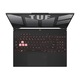 Лаптоп ASUS TUF Gaming A15 FA507NUR-LP007, FA507NUR-LP007.64GB.4TBSSD, 15.6", AMD Ryzen 7 7435HS (8-ядрен), NVIDIA GeForce RTX 4050 (6GB GDDR6), 64 GB 4800 MHz DDR5, Сив
