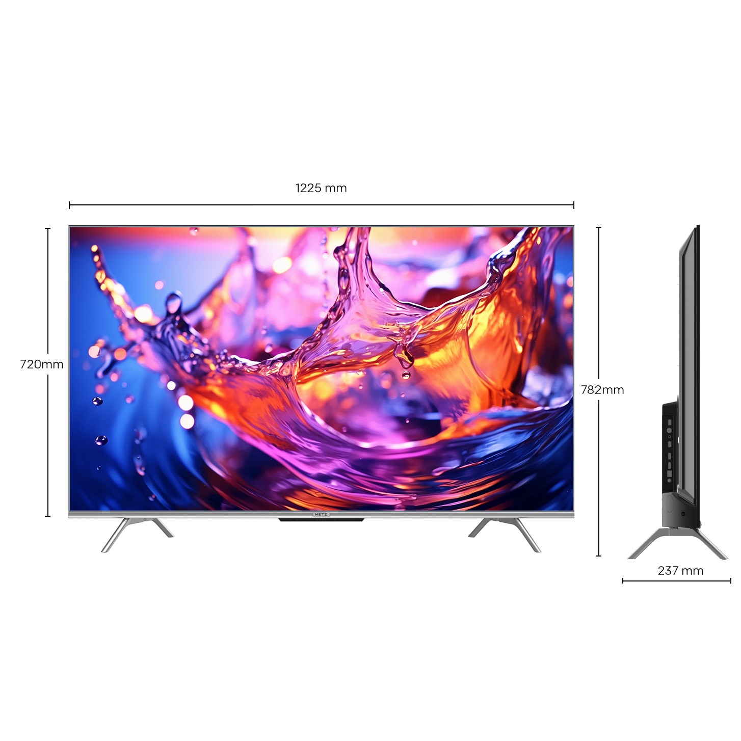 Televizor METZ LED 55MUD7000, 139 cm, Smart Google TV, 4K Ultra HD, Class F (Model 2024)
