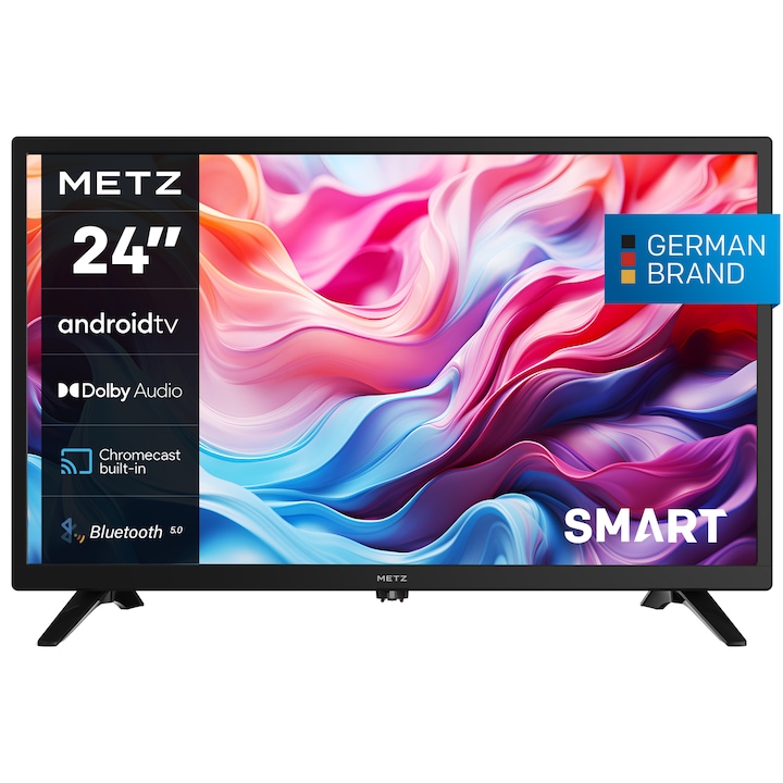 Телевизор METZ LED 24MTC6020, 24 (60 см), Smart Android TV, HD, Клас F (Модел 2024)