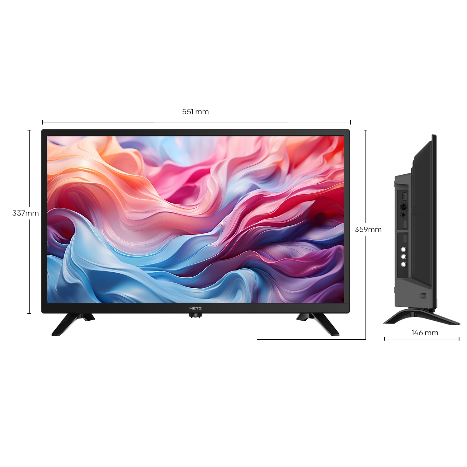 Televizor METZ LED 24MTC6020, 60 cm, Smart Android TV, HD, Class F (Model 2024)