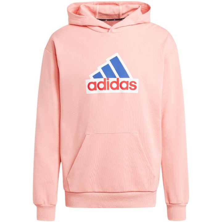 Мъжки качулка Adidas, памук/полиестер, розов