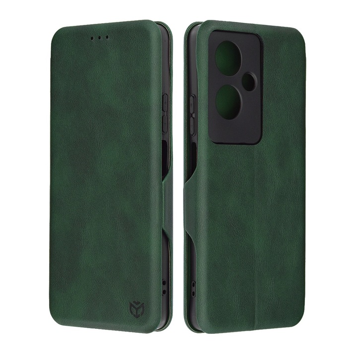 Калъф, съвместим с Oppo A79 5G/OnePlus Nord N30 SE, Safe Wallet Plus, K29, Екологична кожа, Intense Green