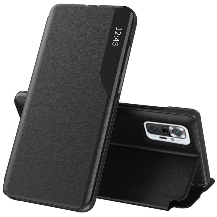 fixGuard eFold sorozatú tok Xiaomi Redmi Note 10 Pro / Note 10 Pro Max készülékekhez - fekete