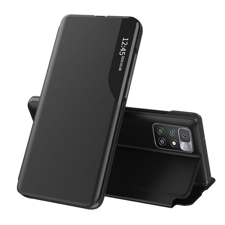 fixGuard eFold sorozatú tok Xiaomi Redmi 10 2021 / Redmi 10 2022 telefonokhoz - fekete