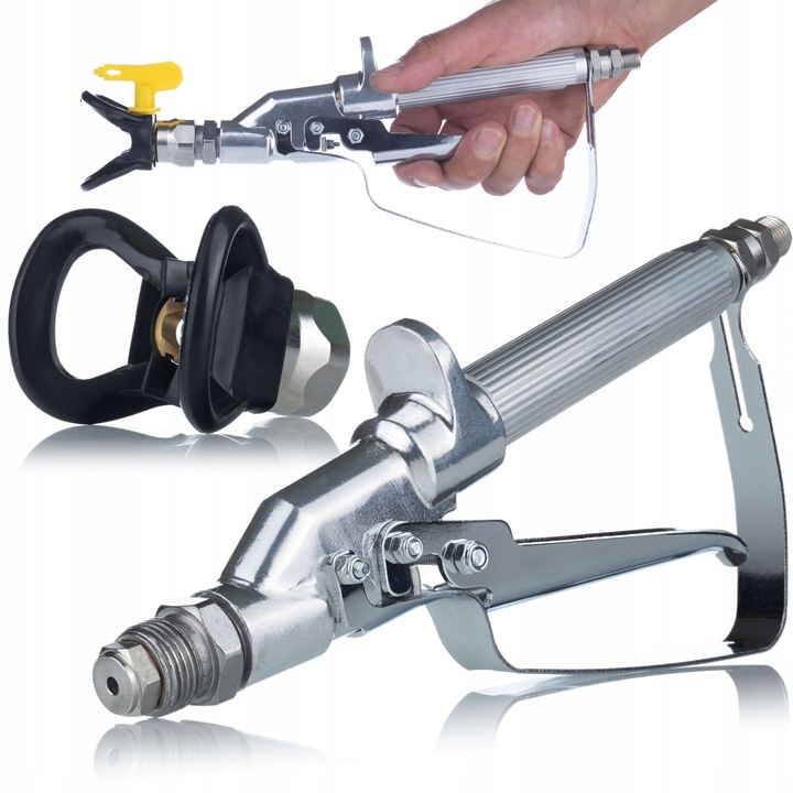 Пистолет за боя Rosfix UltraSpray PMLRUS01, комплект с дюза 517 и 2 филтъра 60 меша, метал, 250 bar