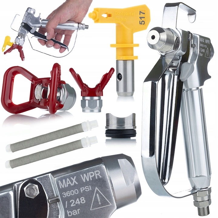 Пистолет за боя Rosfix UltraSpray PMRUS03, със защита на дюзата, дюза 517, 3000psi, 1/4"