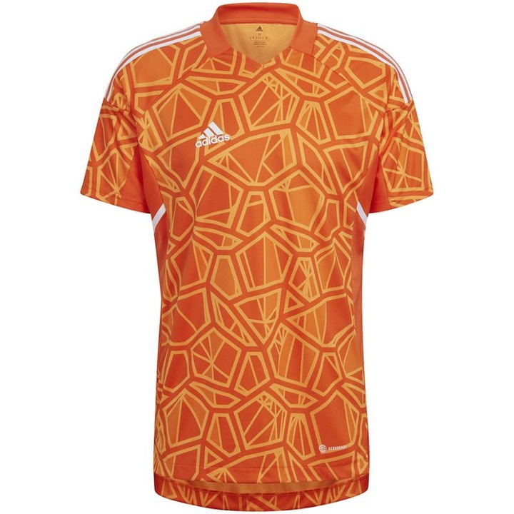 Adidas 22 férfi sportpóló, poliészter, narancs