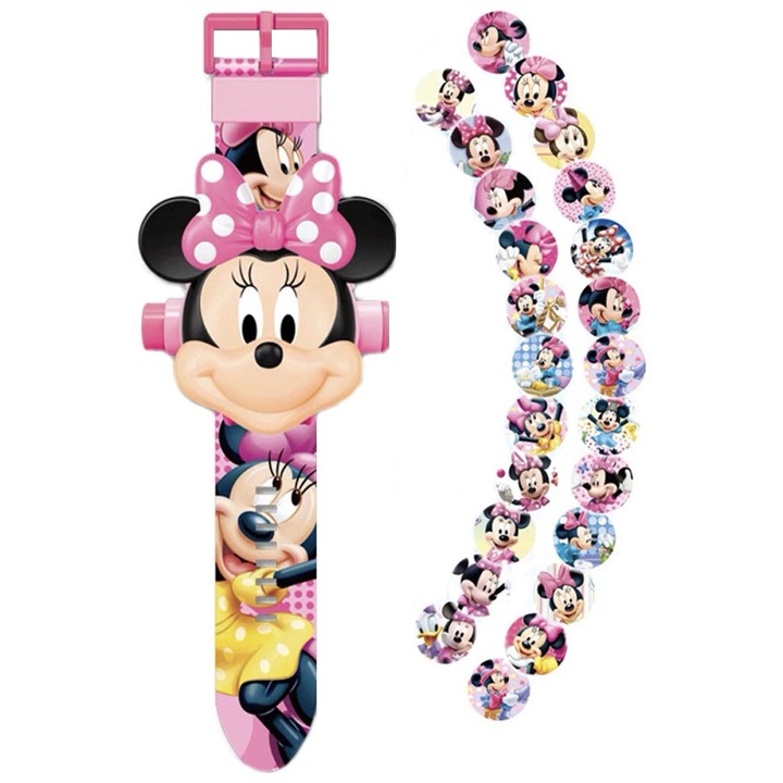 Gyerekóra kivetítővel, MorFansi®, 24 anime képet tartalmaz, Minnie egér