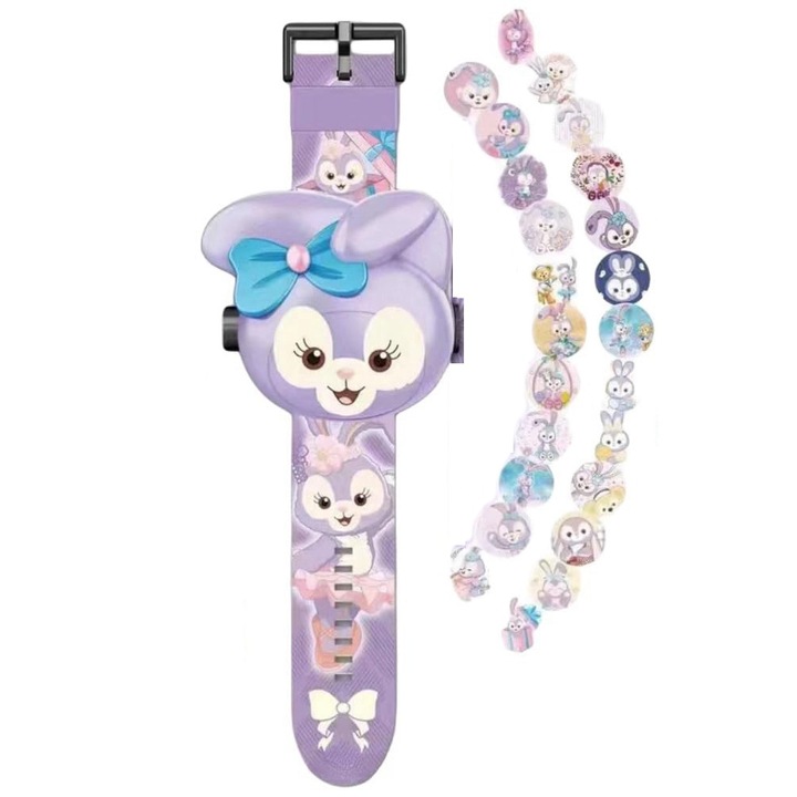 Gyermek kivetítős óra, MorFansi®, 24 anime képet tartalmaz, StellaLou