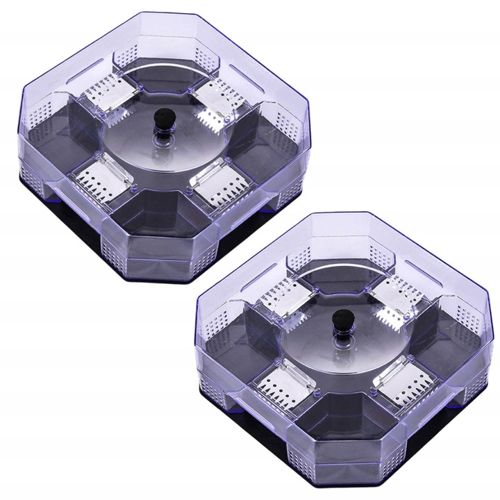 Set 2 Capcana pentru gandaci reutilizabila din plastic, eficienta maxima, 2 etaje cu 4 intrari, plastic, enkourakoko®, Negru