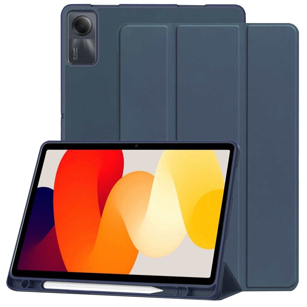 Husa pentru tableta Xiaomi Redmi Pad SE, Accesorio Flex Trifold Pen, Dark Blue