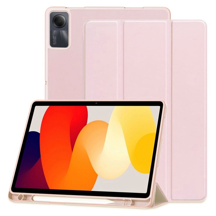 Калъф fixGuard Flex Trifold, Pencil Holder за Xiaomi Redmi Pad SE - Pink