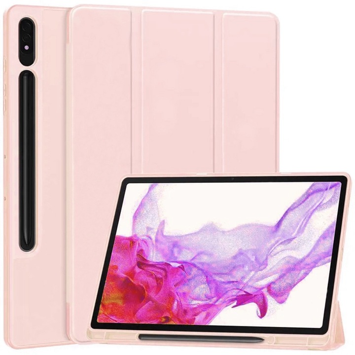 Калъф fixGuard Flex Trifold, Pencil Holder за Samsung Galaxy Tab S7 / S8 - Pink