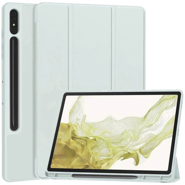 Калъф fixGuard Flex Trifold, Pencil Holder за Samsung Galaxy Tab S7 / S8 - Sky Blue