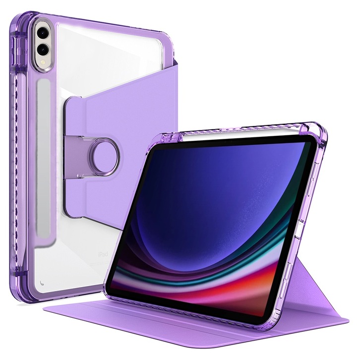 Калъф fixGuard Crystal Vision за Samsung Galaxy Tab S9 Plus / S9 FE Plus - Purple