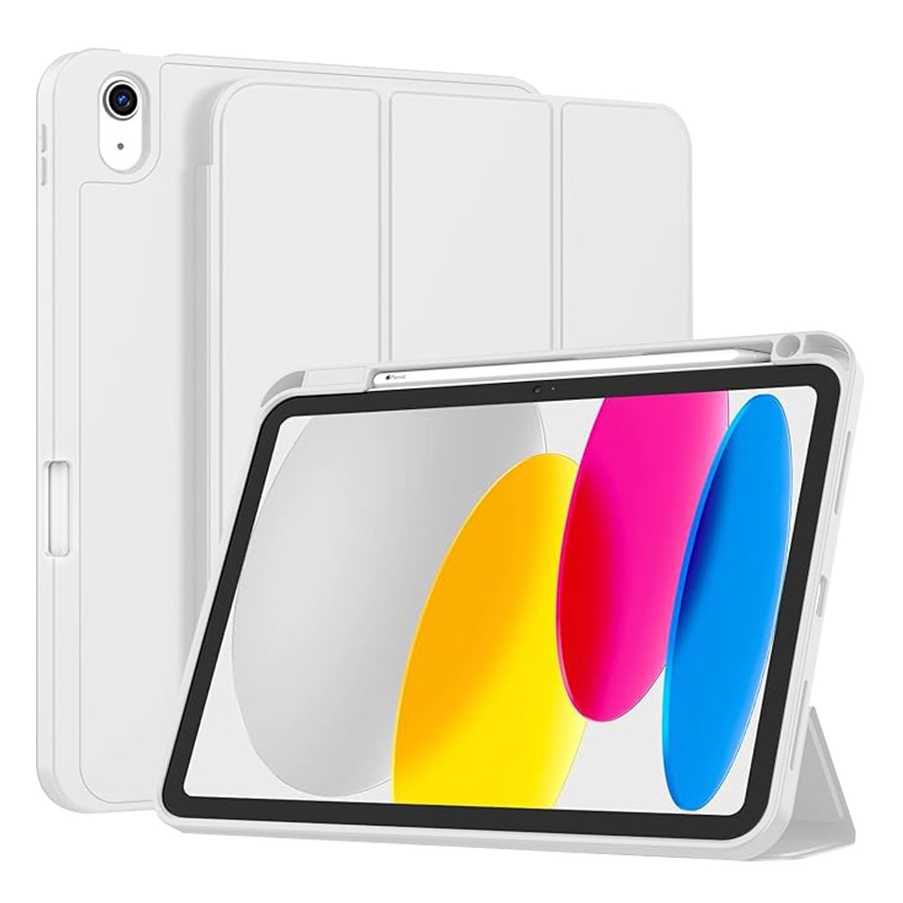 Husa pentru iPad 11 2025, iPad 10 2022 usoara si subtire cu functie wake-up/sleep si compartiment pentru stylus tip stand - gri