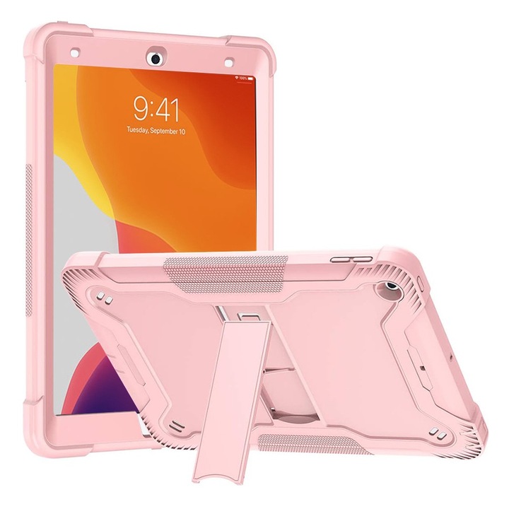 Калъф fixGuard Rugged TabShell + Screen Protector за iPad 10.2 (2019/2020/2021) - Rose Gold
