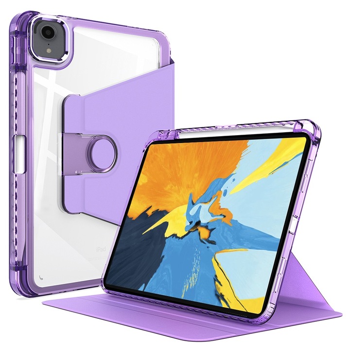 Калъф fixGuard Crystal Vision за iPad Pro 11, 2018 / 2020 / 2021 / 2022 - Purple