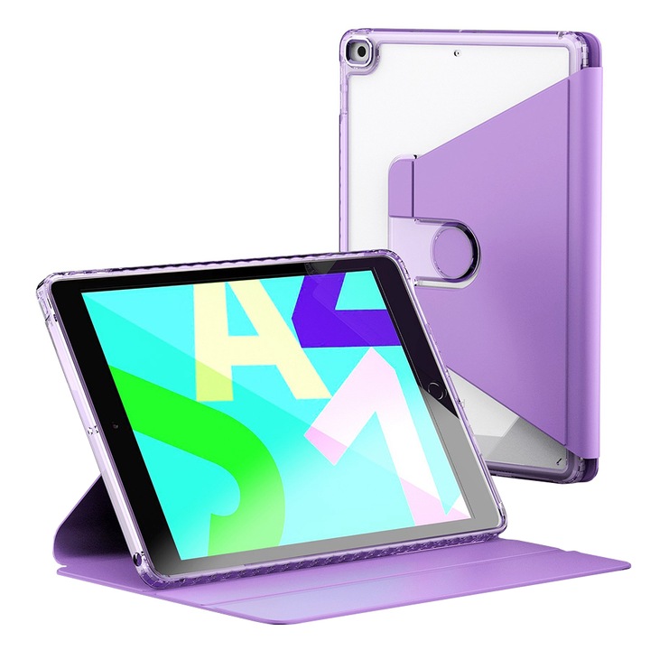 Калъф fixGuard Crystal Vision за iPad 10.2", 2019 / 2020 / 2021 - Purple