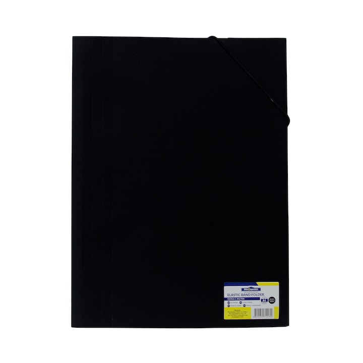 Dosar Office 1, PP, cu elastic, negru
