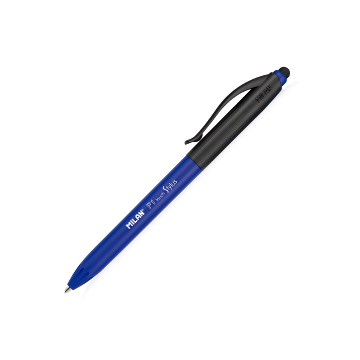 Химикалка Milan P1 Touch Stylus, автоматична, 1.0 mm, синя