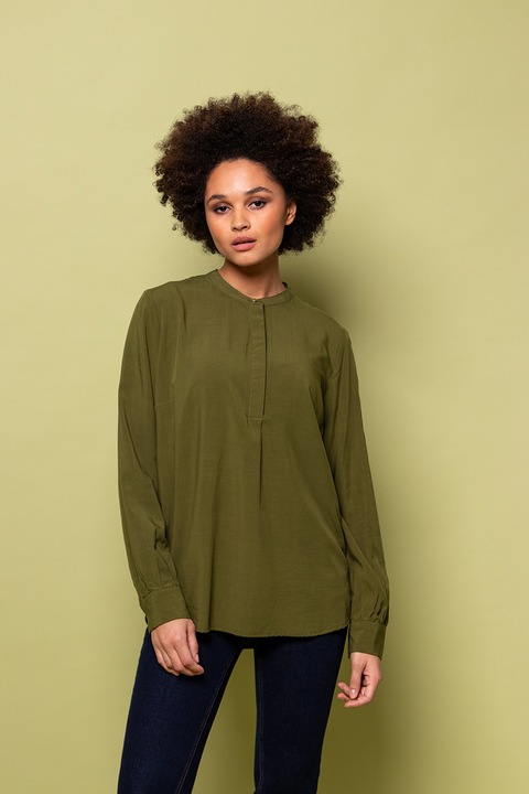 Heavy Tools, Bluza cu decolteu la baza gatului Reba, Verde masliniu
