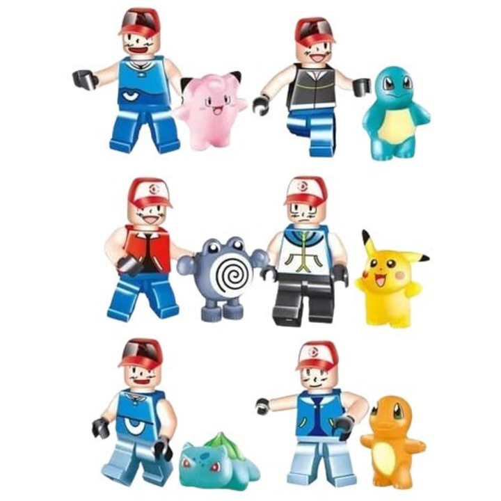 VICTINY 6 pokemon golyóból álló készlet, összeszerelést igényel