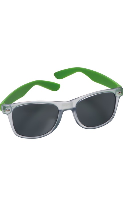 Слънчеви очила Dakar с прозрачна рамка, светло зелено