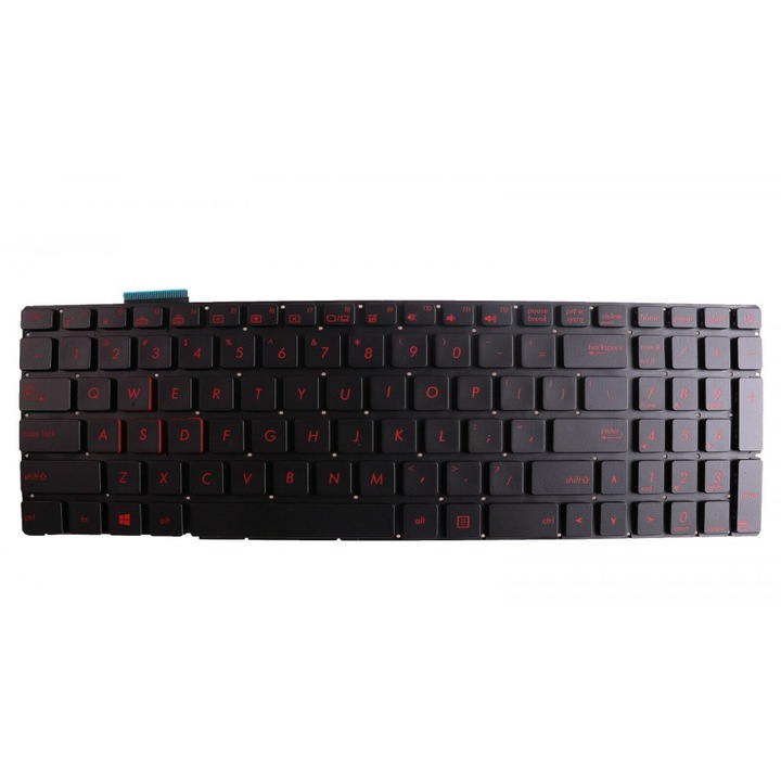 Клавиатура Asus 0KNB0 662CRU00 US, 90NB05T1 R31UI0 US, 90NB06R2 R30320 US, G551 US, G551JW US, N551JB US, N551JK US, N551JM US, N551JQ US, Черен