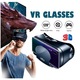 EXCITED 3D VR очила за телефон, Bluetooth контролер, съвместими 5 - 7" инча, игри за виртуална реалност, видео, филми, универсални, IOS, Android, ABS, черни
