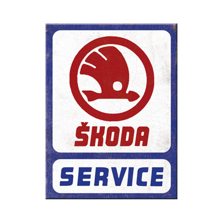 Magnet de frigider - Skoda: Service