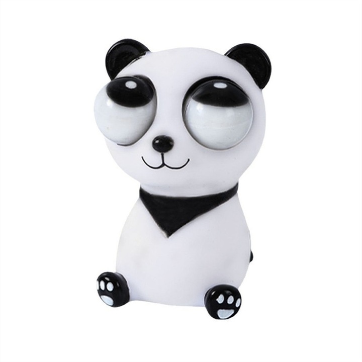 Jucarie interactiva, Panda amuzant pentru decomprimare, material sanatos, 10x8cm