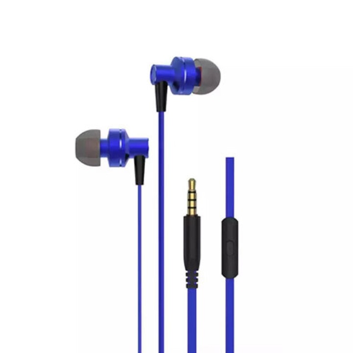 Casti cu fir, 3.5 mm, Riversong In-ear, Albastru