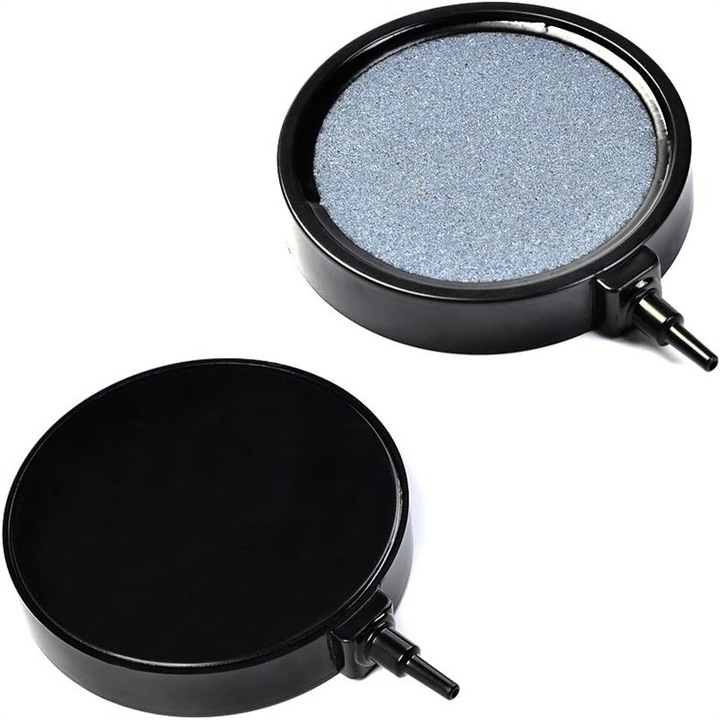 Placa cu Bule pentru Acvariu Sunmostar, Ceramica, Eficienta in Oxigenare, Albastru Inchis, 10cm