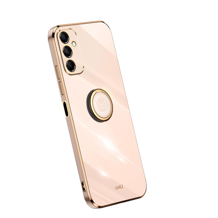 Husa pentru Samsung Galaxy A15, Husa TPU placata si suport, Roz