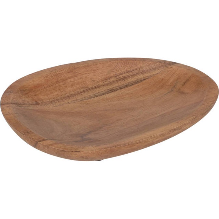 Farfurie din lemn, 16 x 13 x 1,5 cm