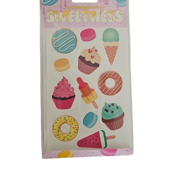 12 Tatuaje lavabile pentru copii, Swetness, Multicolor