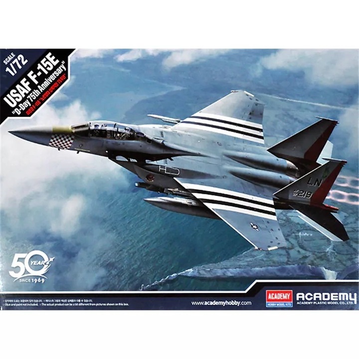 Repülőgép-modell készül, Academy McDonnell Douglas USAF F-15E Strike Eagle D-Day 75th Anniversary 1:72 ACD 12568