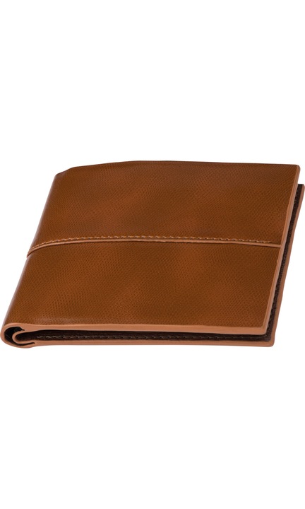 Portofel barbati, Easy, Piele ecologica, Maro