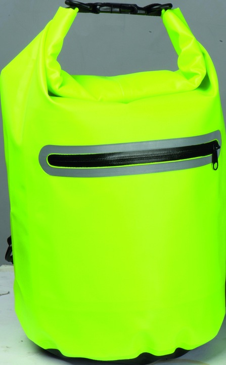 Malmedy vizálló táska, fényvisszaverő csíkkal, poliészter, neonsárga