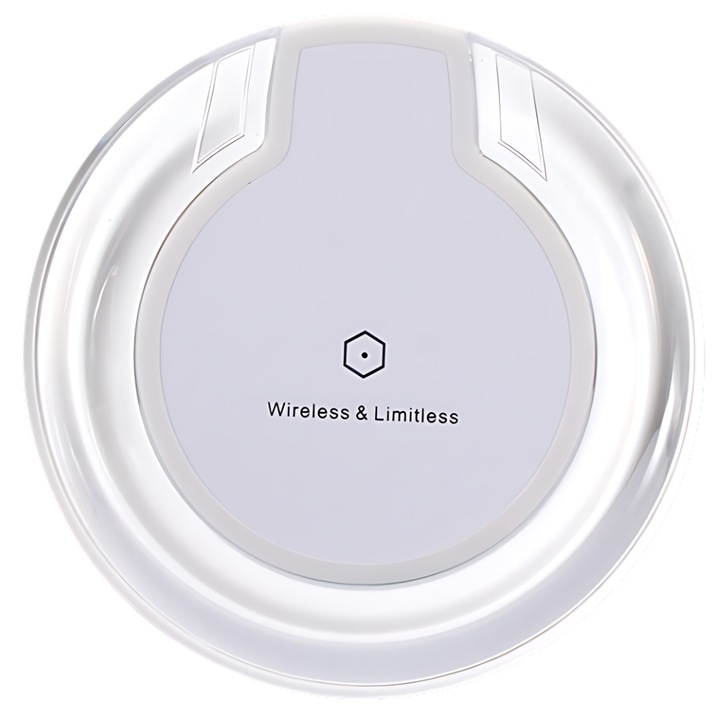 SDEPOT vezeték nélküli töltő, okostelefonhoz, 1000 mAh, fehér