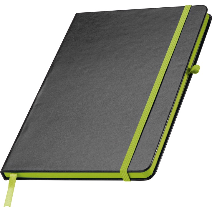 Cuxhaven A5 vonalas jegyzetfüzet, PVC borítóval, 160 oldal, világos zöld