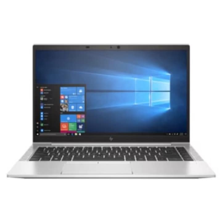 Laptop HP EliteBook 840 G8 cu procesor Intel Core i5-1145G7, 14 inch, FHD, 16 GB RAM, SSD 512 GB, Intel Iris Xe Graphics, Windows 10 Pro, Argintiu