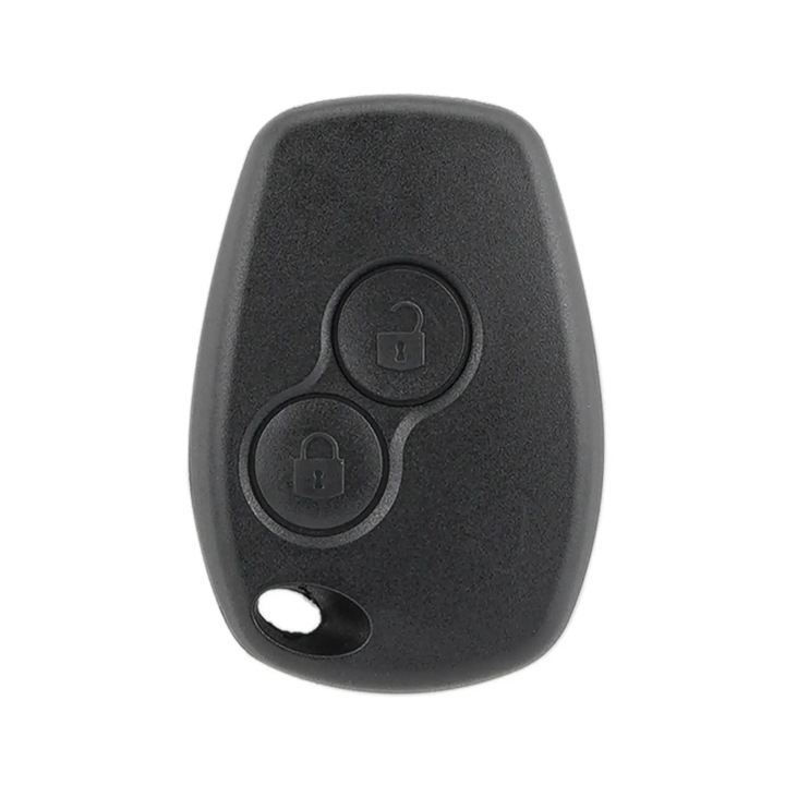 Корпус за автомобилен ключ, съвместим Dacia Duster Sandero Logan, Renault Kangoo Clio Master Twingo Modus Trafic, черен