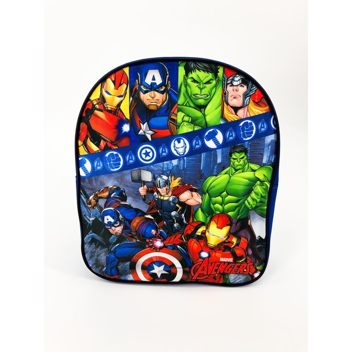 Avengers, Marvel, Bosszúállók, gyerek, ovis, hátizsák, 30x26x10cm