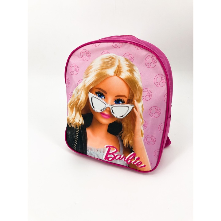 Барби, момиче, дете, детска градина, раница, розова, 30X26X10CM