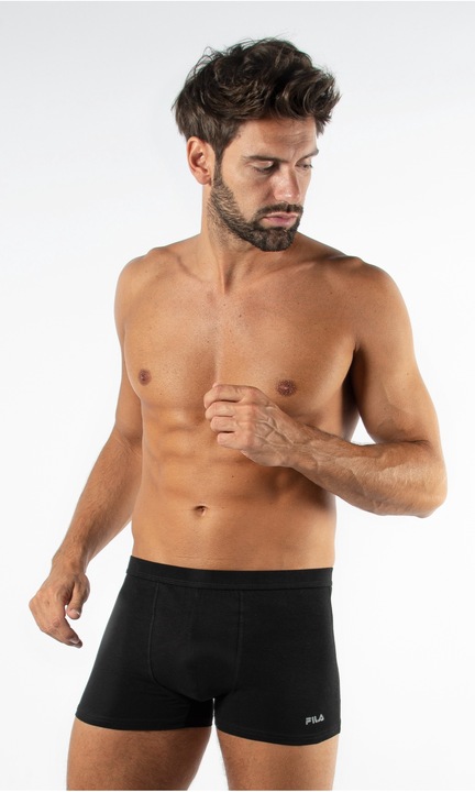 Fila, boxeri cu banda logo, negru, XXL