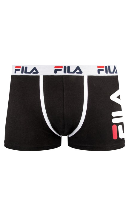 Fila, boxeri barbati cu print logo, negru, XXL