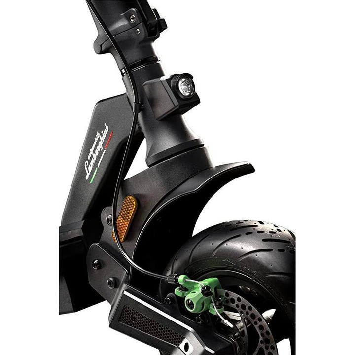 Trotineta electrica Lamborghini ALEXT, motor 500W, autonomie 50 Km, Viteza maxima 25 Km/h, roti 11" Negru