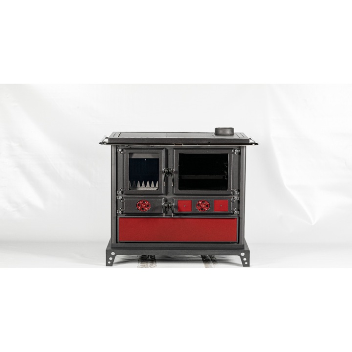 Soba pe lemne cu cuptor 4035 culoare verde